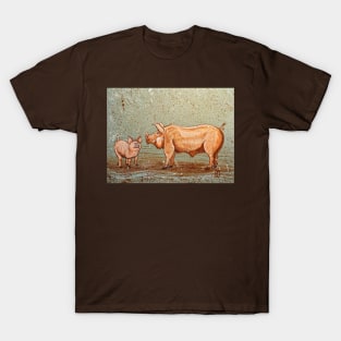 Pigs playing in the mud T-Shirt